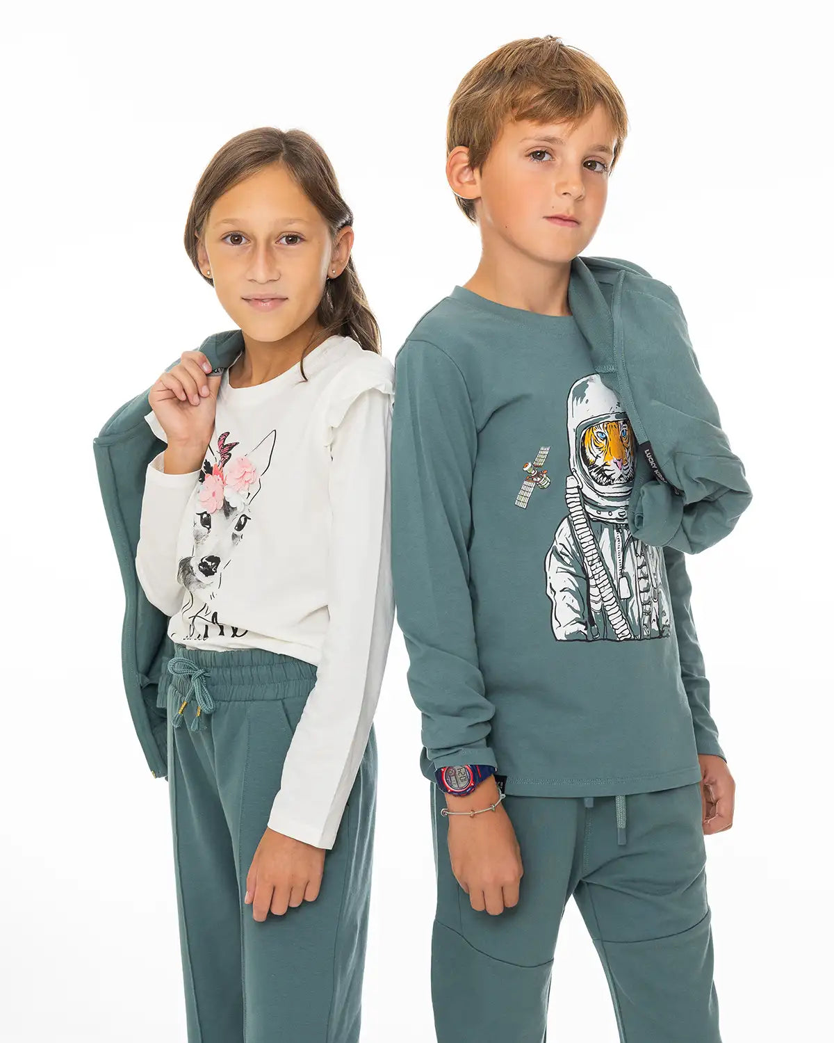 Majica dugih rukava za dječake | Space Tiger