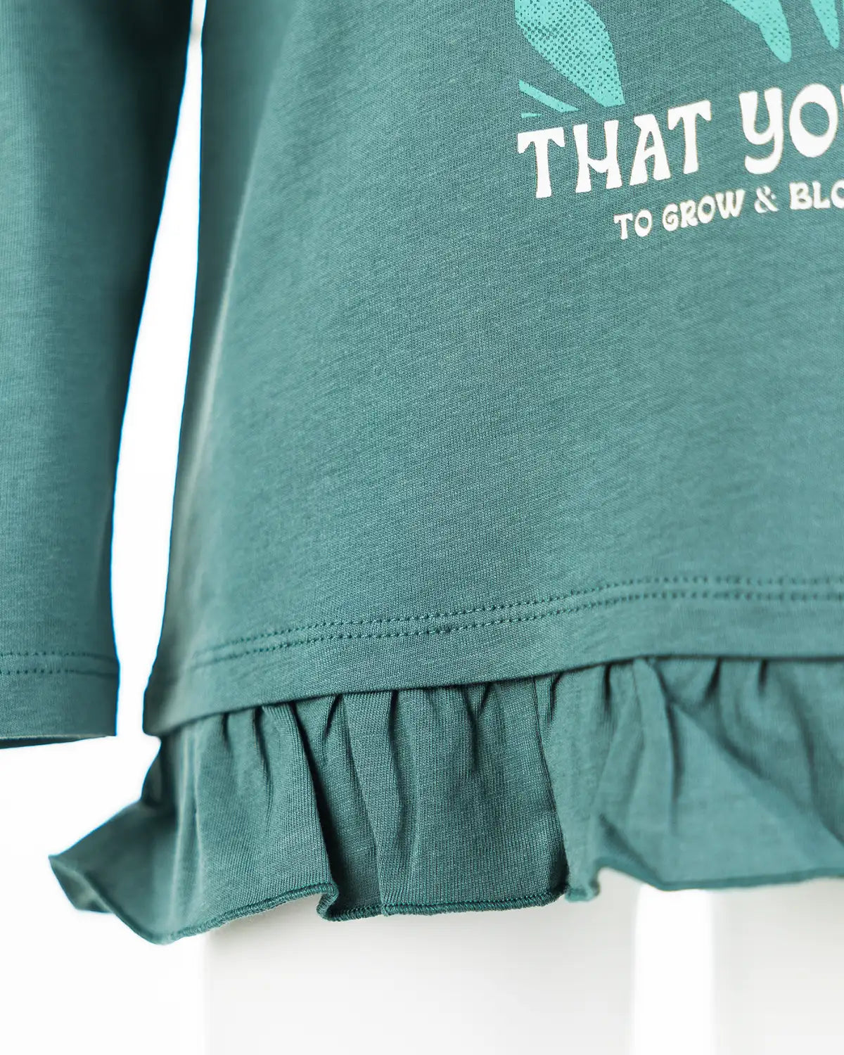 Majica dugih rukava za djevojčice | Bloom Green