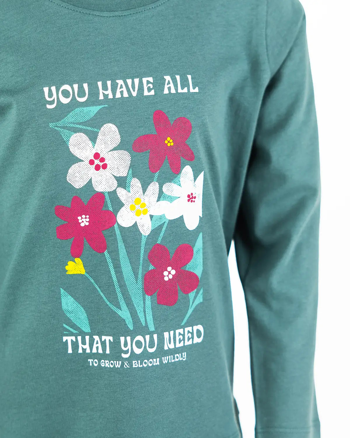 Majica dugih rukava za djevojčice | Bloom Green