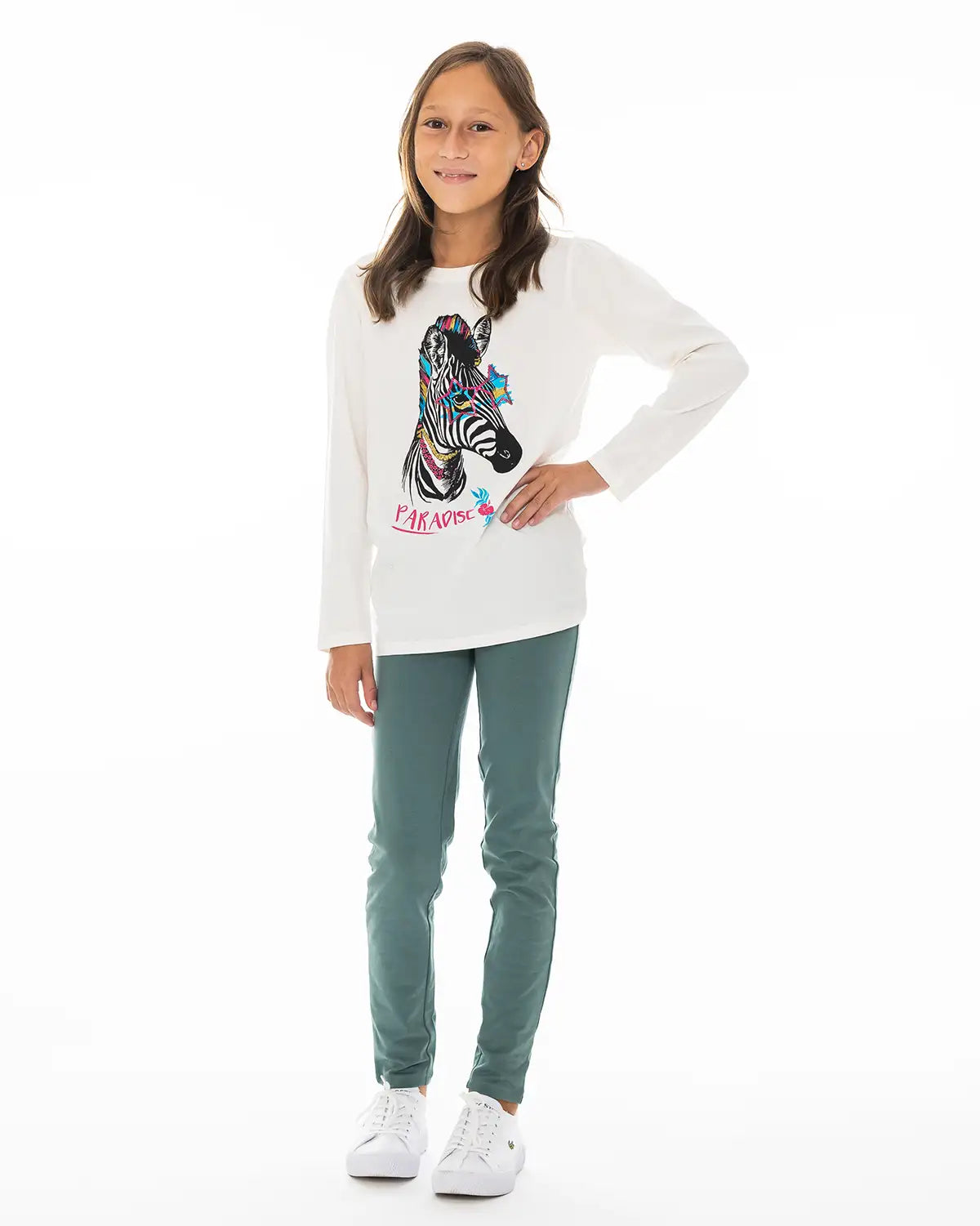 Majica dugih rukava za djevojčice | Zebra Paradise