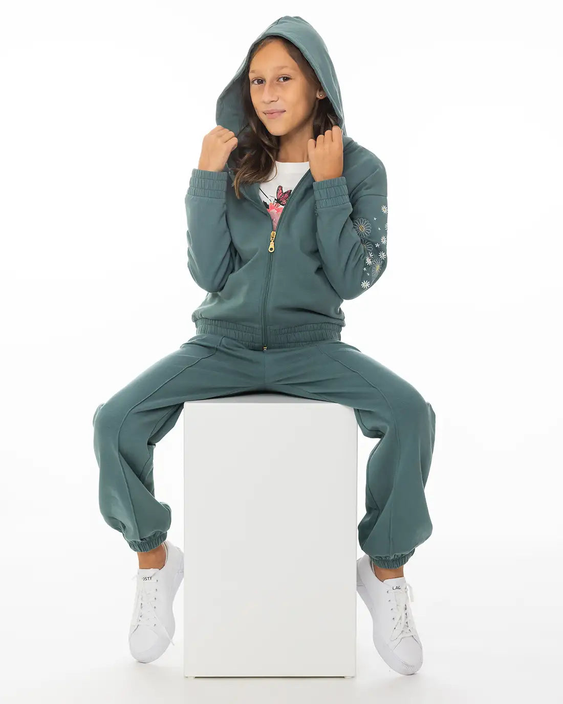 Majica s kapuljačom za djevojčice | Daisies