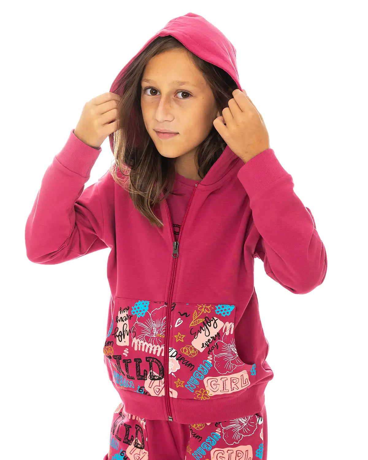 Majica s kapuljačom za djevojčice | Wild