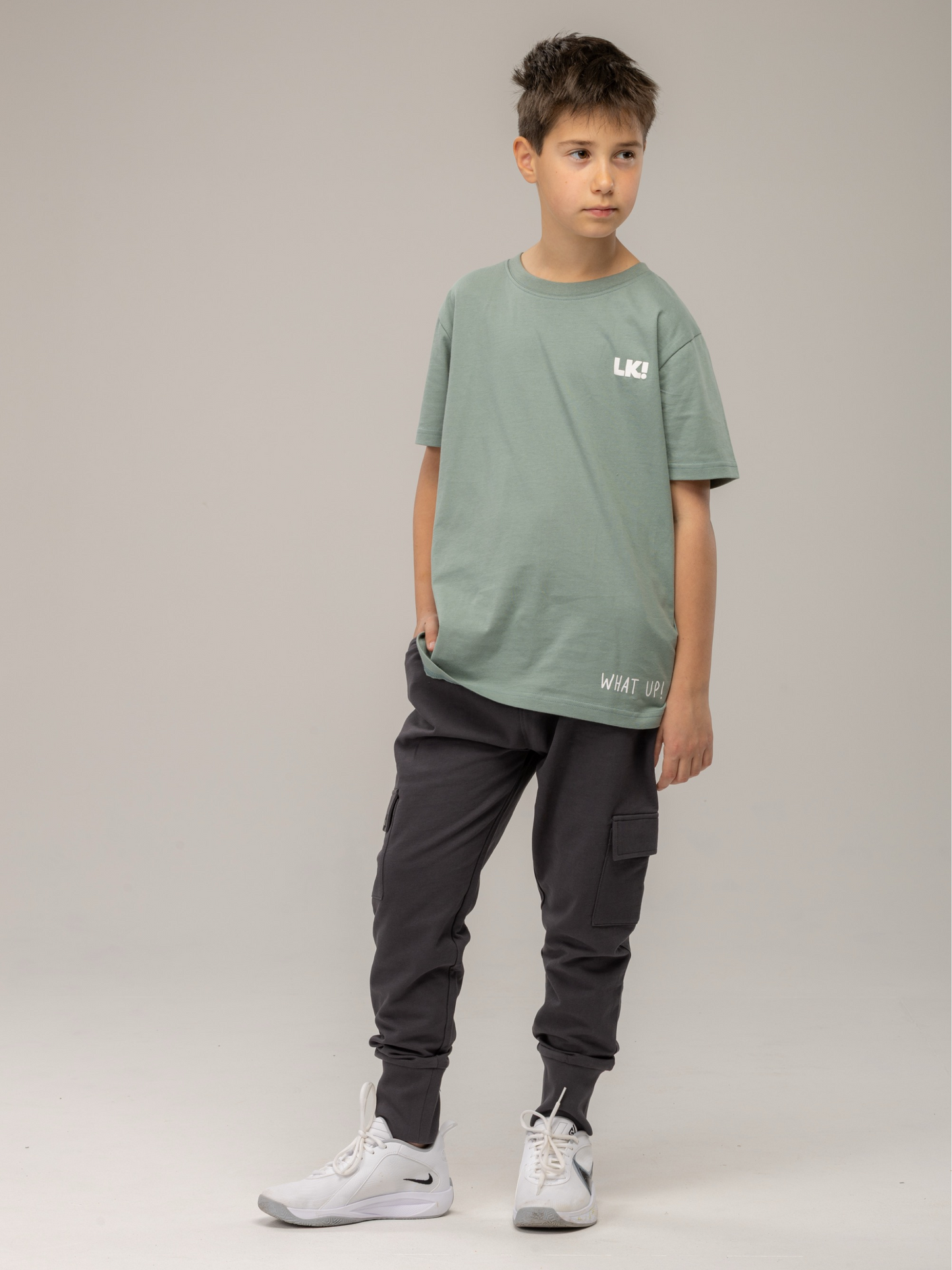 Ebony Grey | Cargo trenirka za dječake