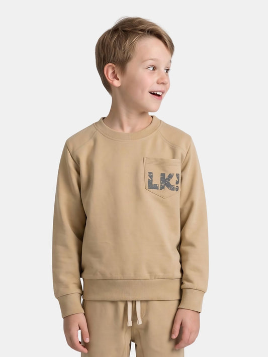 Beige Brown LK | Pulover za dječake