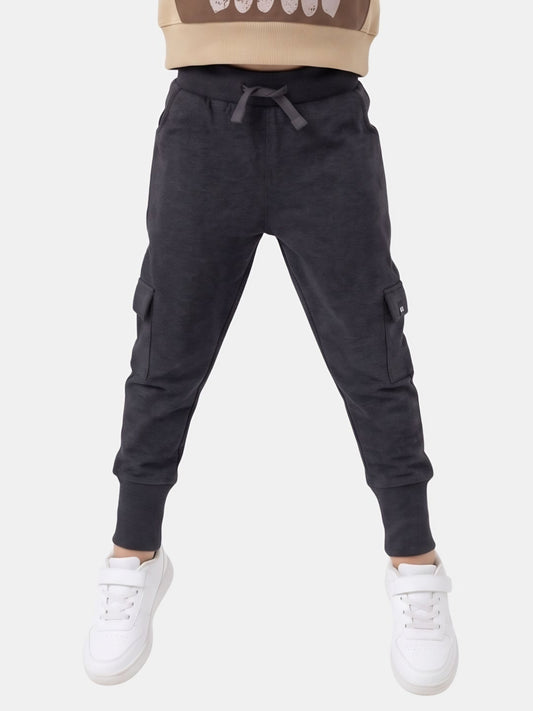 Star Dust Grey | Cargo jogger hlače za dječake - opušteni kroj