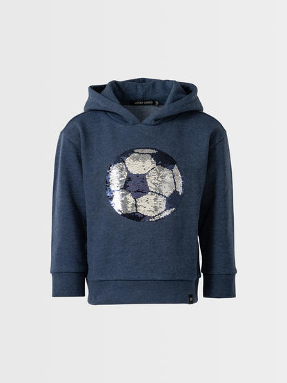 Blue Melange | Majica s kapuljačom za dječake