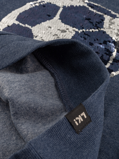 Blue Melange | Majica s kapuljačom za dječake