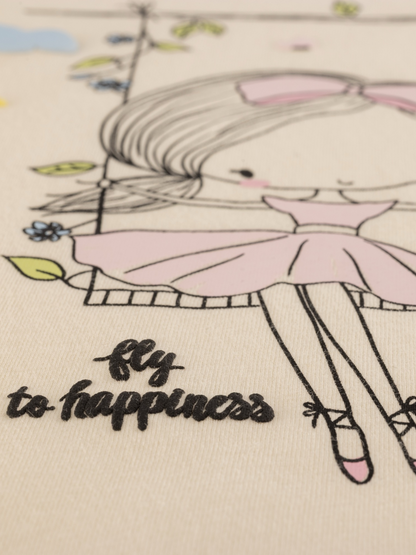 Fly to Happiness | Tunika dugih rukava za djevojčice