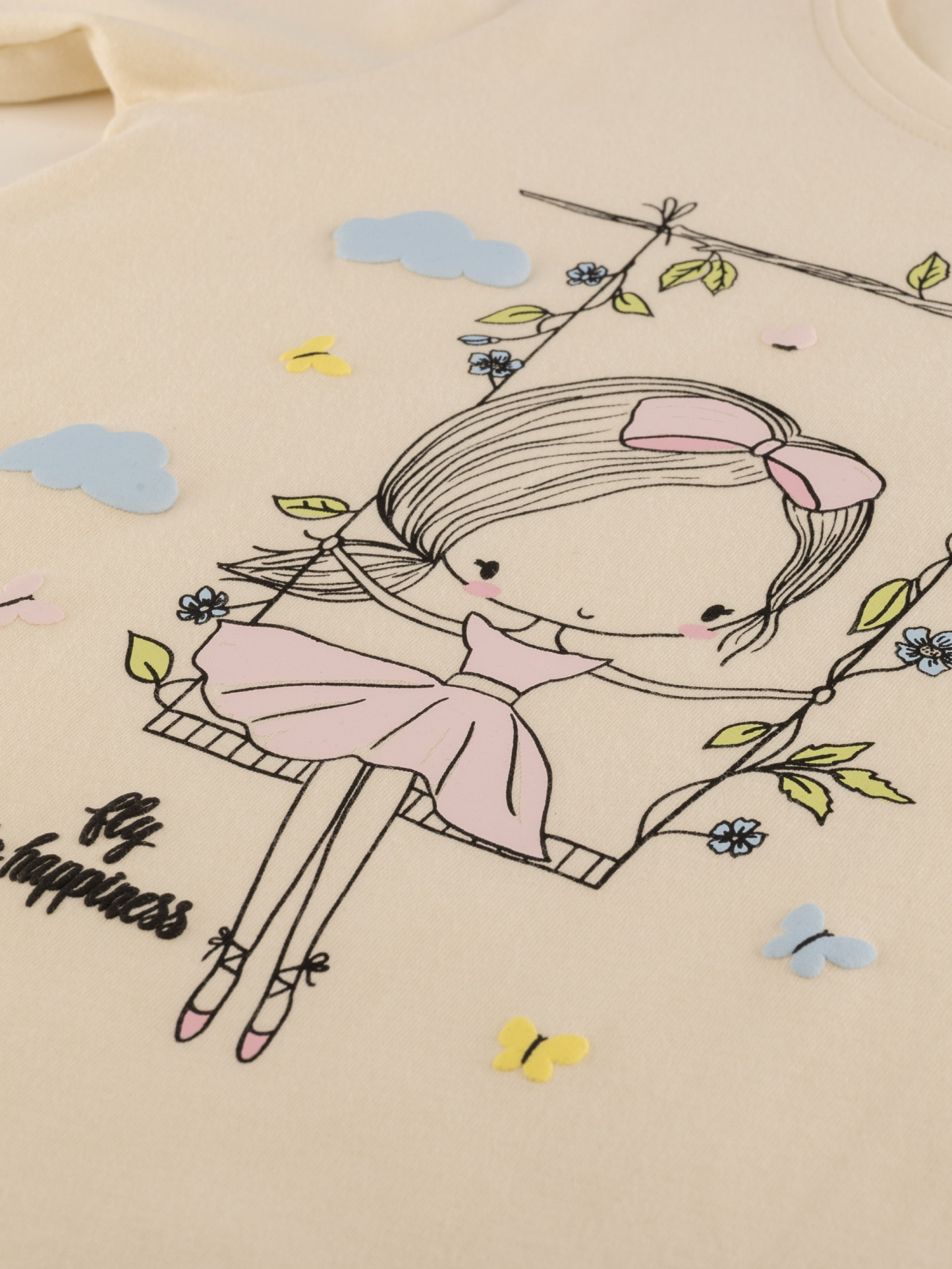 Fly to Happiness | Tunika dugih rukava za djevojčice