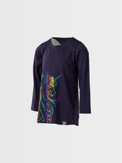 Rainbow Unicorn | Tunika dugih rukava za djevojčice