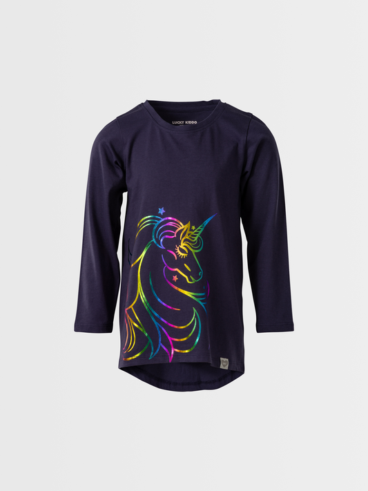 Rainbow Unicorn | Tunika dugih rukava za djevojčice