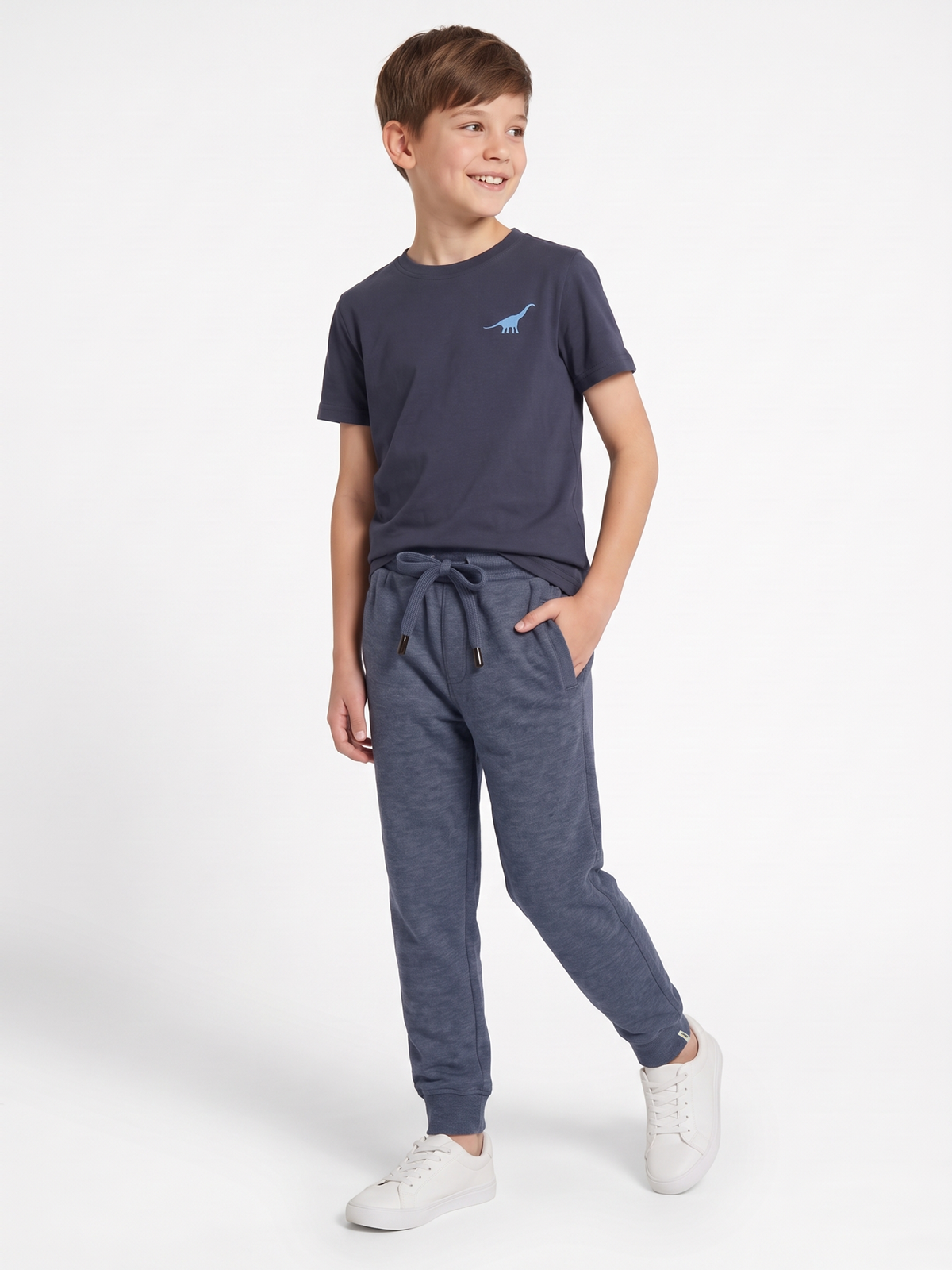 Indigo Classic | Podstavljene jogger hlače za dječake - klasični kroj