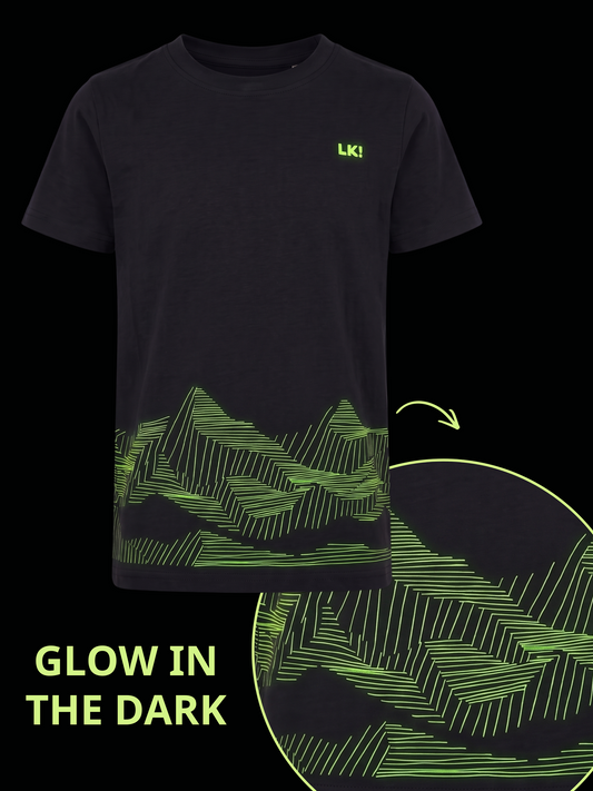 Glow Peaks | Majica kratkih rukava za dječake - klasični kroj