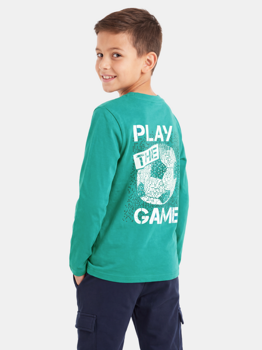 Play The Game | Majica dugih rukava za dječake - klasični kroj