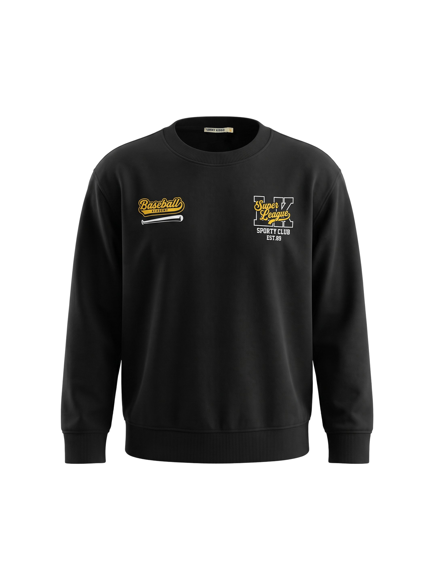 Black Logo | Pulover za dječake - oversized kroj
