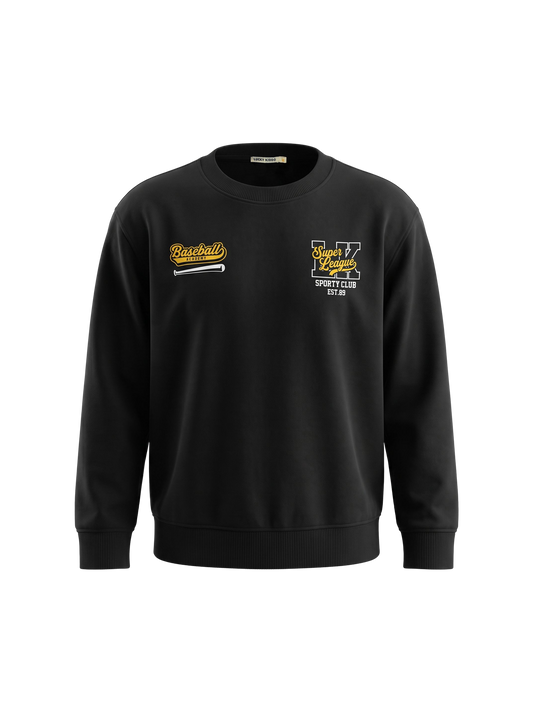 Black Logo | Pulover za dječake - oversized kroj