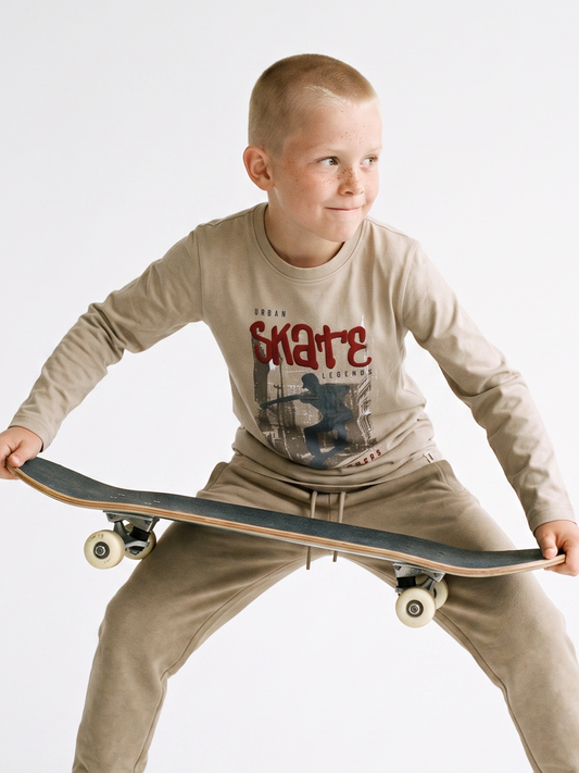 Sand Skate | Majica dugih rukava za dječake - klasični kroj