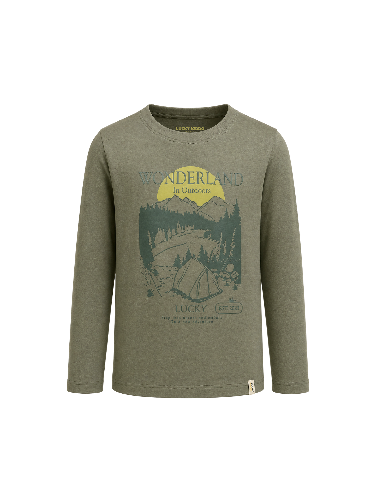 Olive Wonderland | Majica dugih rukava za dječake - klasični kroj