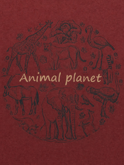 Wine Animal Planet | Majica dugih rukava za dječake - klasični kroj
