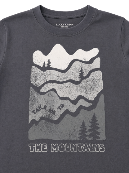 Iron Mountains | Majica dugih rukava za dječake - klasični kroj