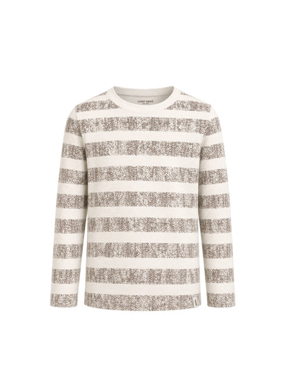 Cream Stripes | Majica dugih rukava za dječake - klasični kroj