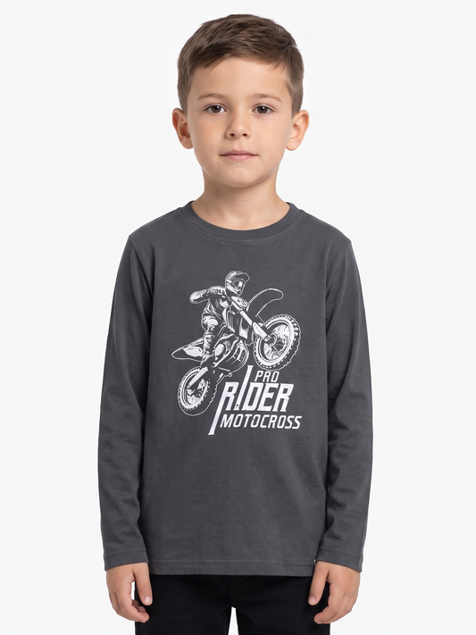 Iron Rider | Majica dugih rukava za dječake - klasični kroj