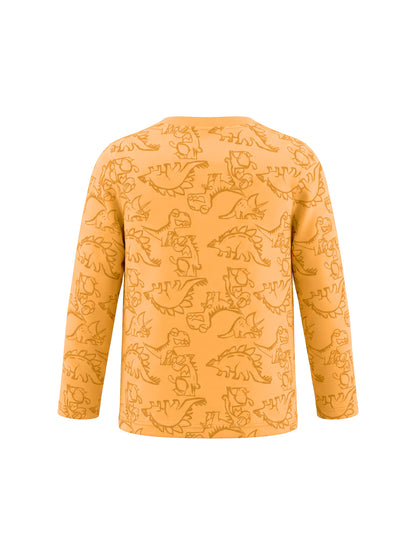 Orange Dinosaurs | Majica dugih rukava za dječake - klasični kroj