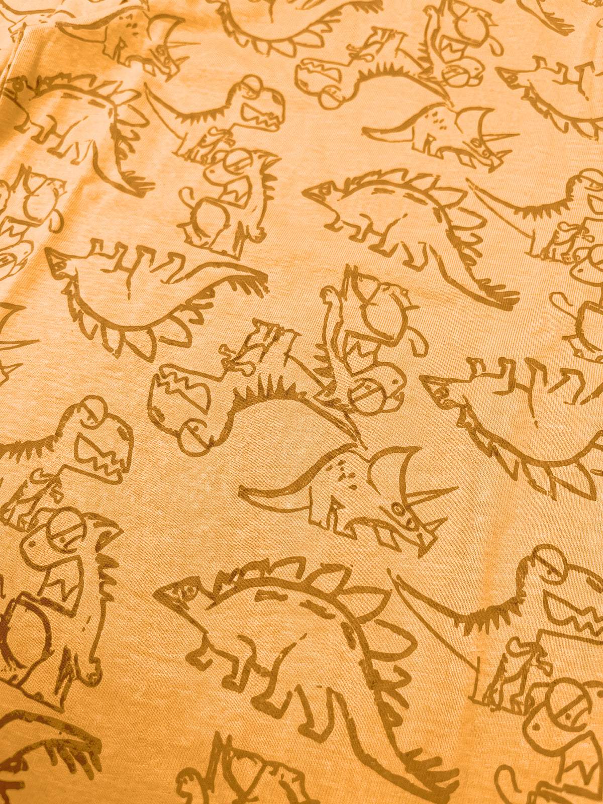 Orange Dinosaurs | Majica dugih rukava za dječake - klasični kroj