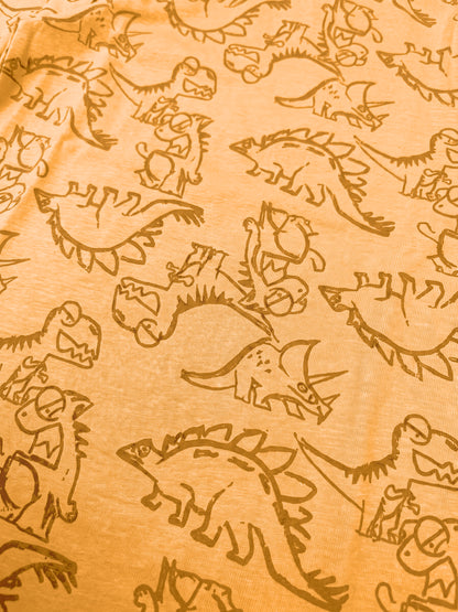 Orange Dinosaurs | Majica dugih rukava za dječake - klasični kroj