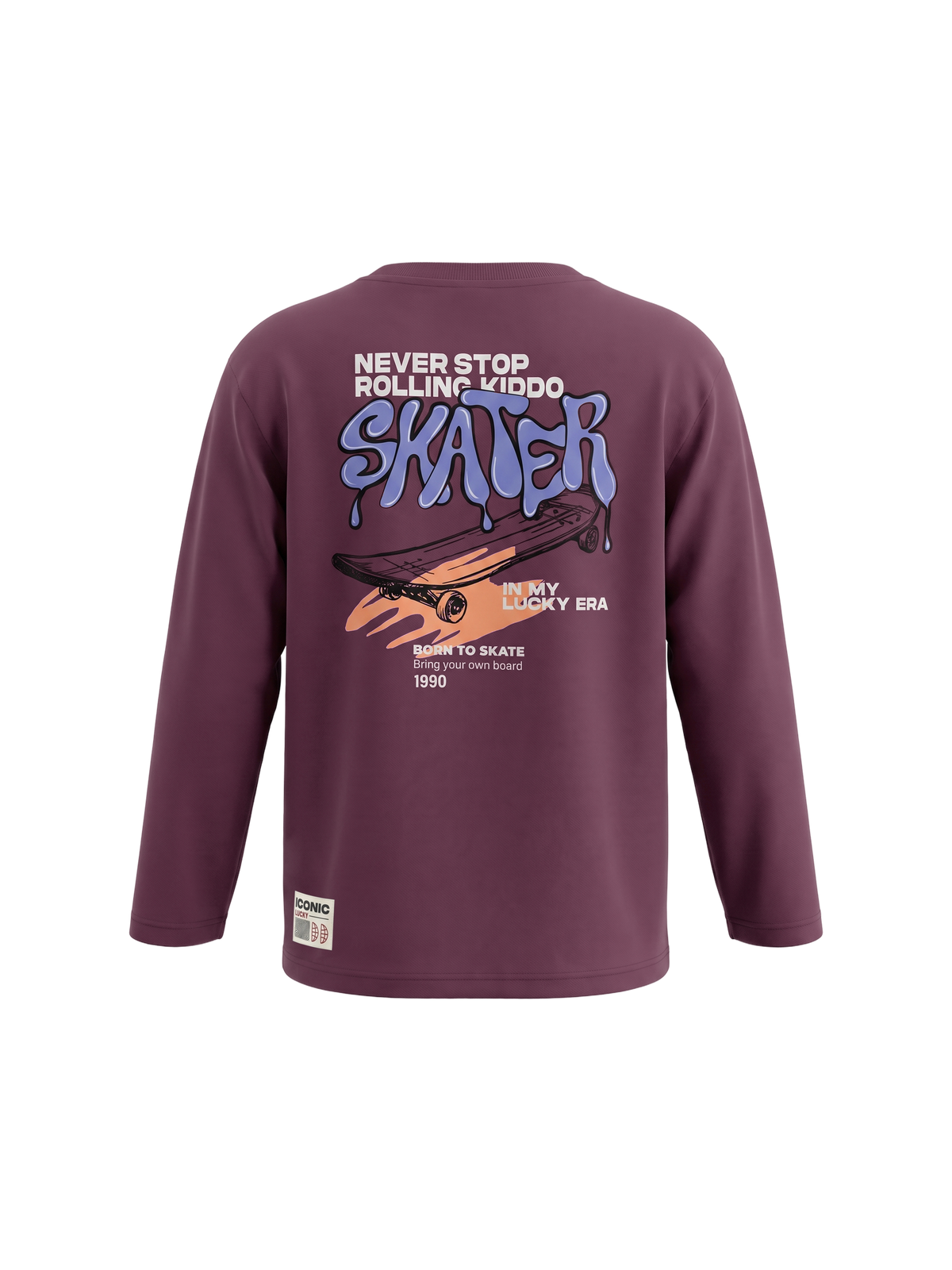 Skater Since Ever | Majica dugih rukava za dječake - opušteni kroj
