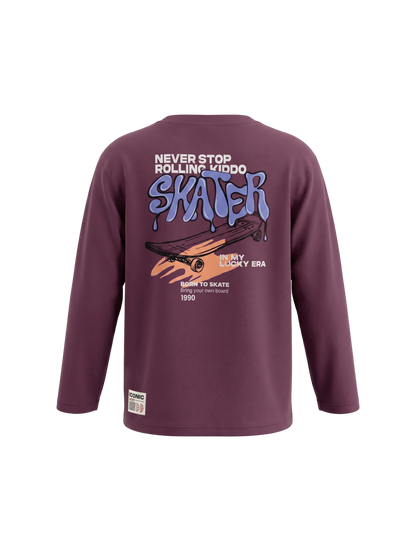 Skater Since Ever | Majica dugih rukava za dječake - opušteni kroj