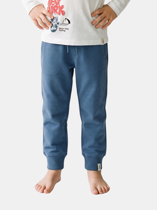 Navy Classic Vibe | Jogger hlače za dječake - klasični kroj