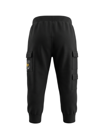 Black Cargo Vibe | Cargo trenirka za dječake - opušteni kroj