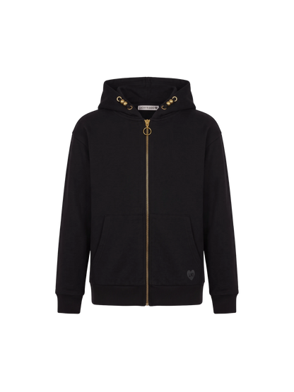 Moonless Zip | Sweater majica s kapuljačom i patentnim zatvaračem za djevojčice - klasični kroj