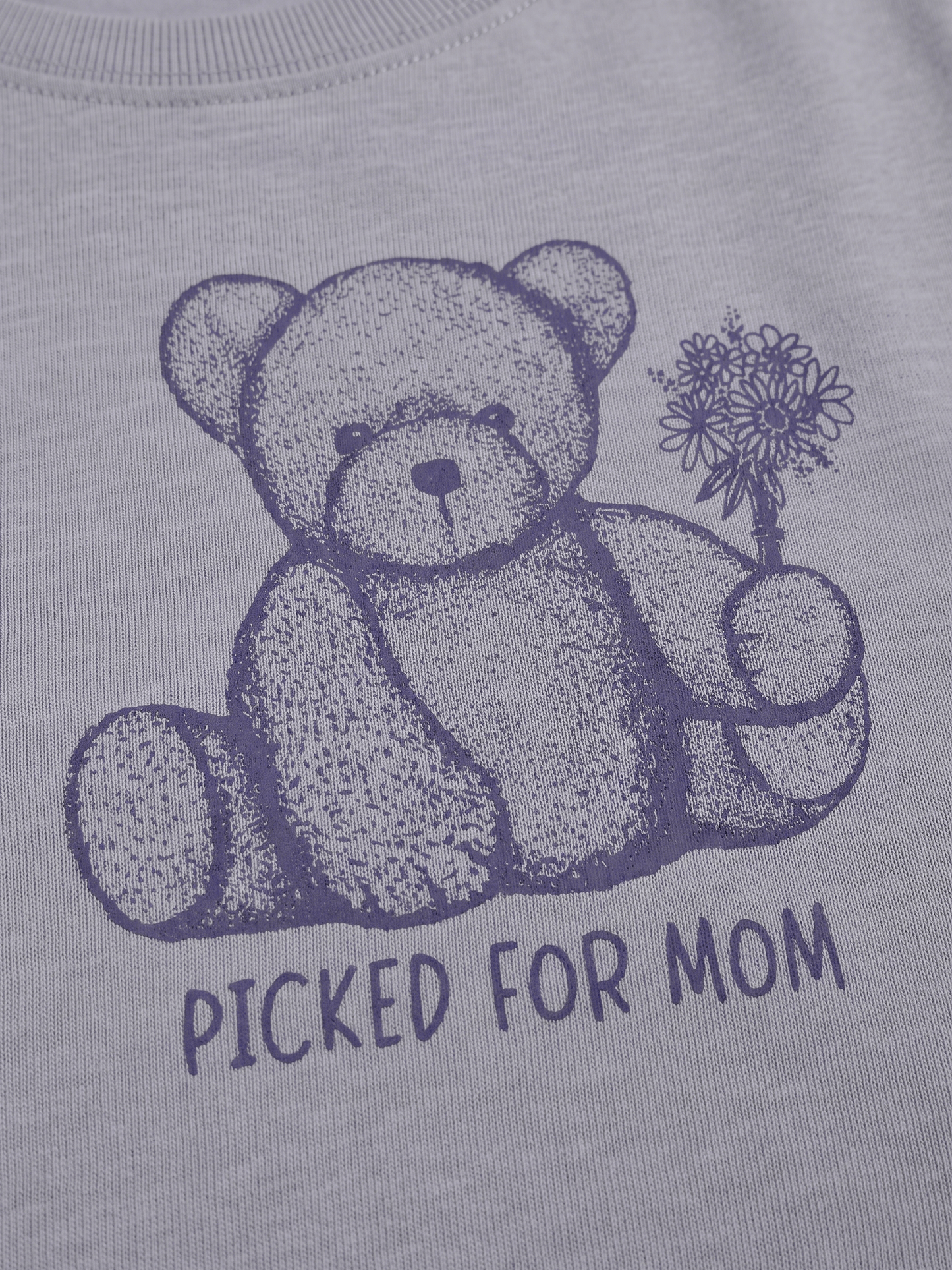 Blue Teddy Love | Majica kratkih rukava za djevojčice - opušteni kroj