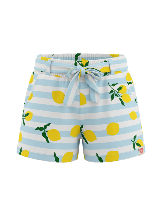 Lemon Stripe Breeze | Kratke hlače za djevojčice