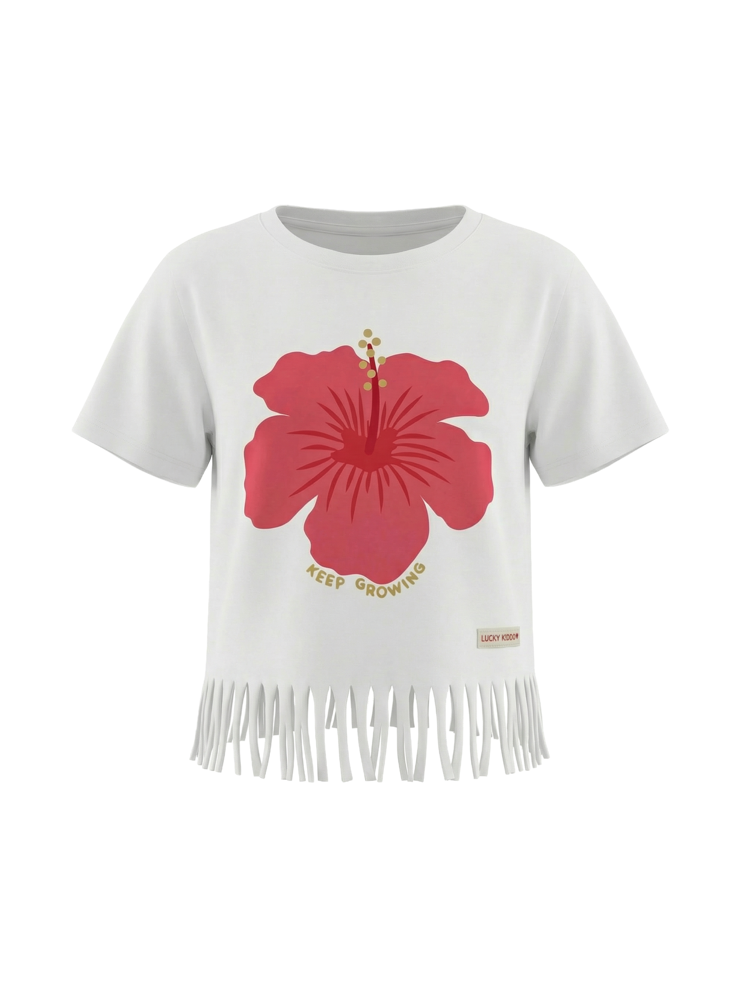 Hibiscus Fringe Dream | Majica kratkih rukava za djevojčice