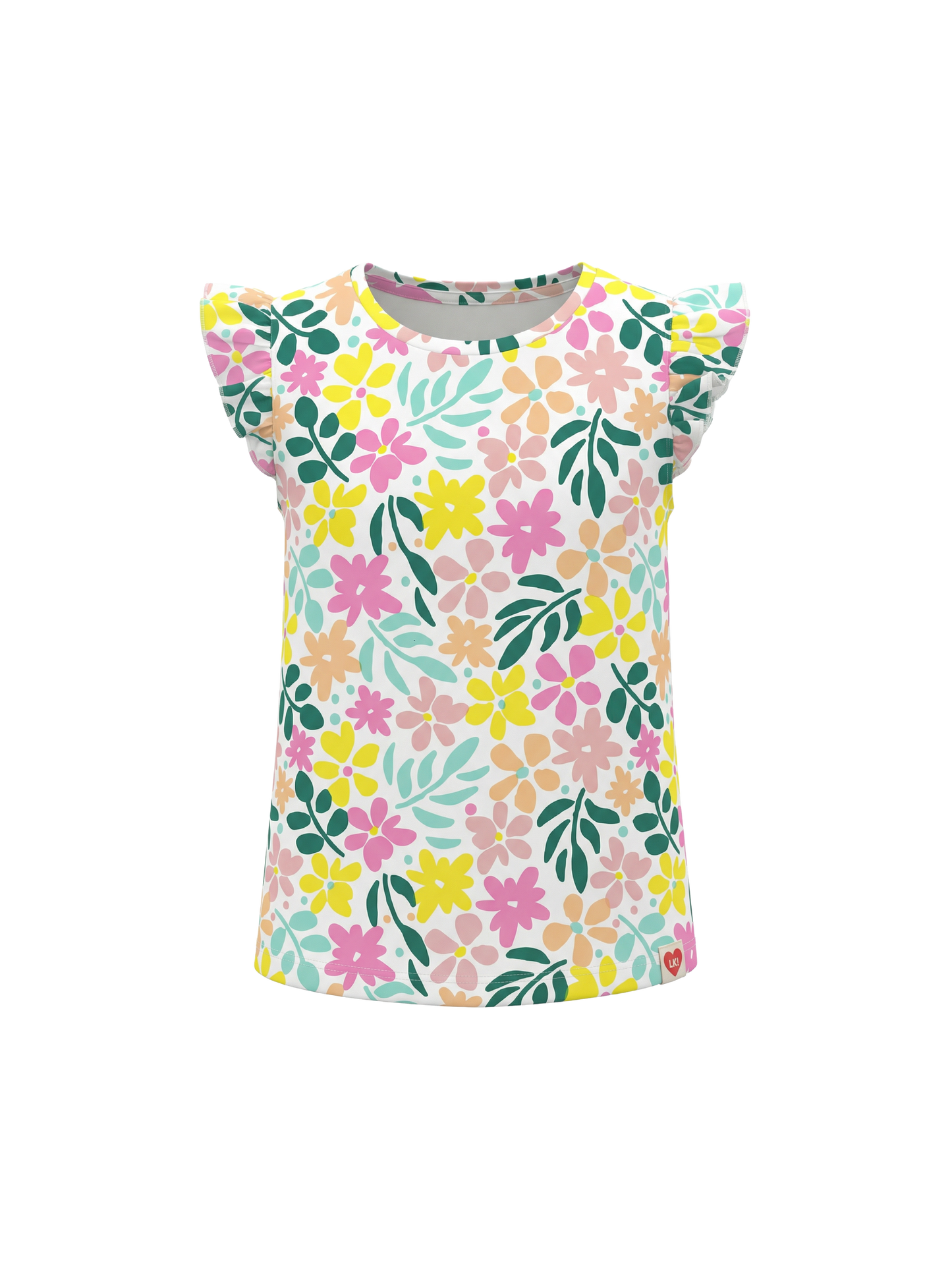 Pastel Flower Flutter | Majica kratkih rukava za djevojčice