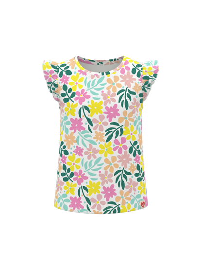Pastel Flower Flutter | Majica kratkih rukava za djevojčice