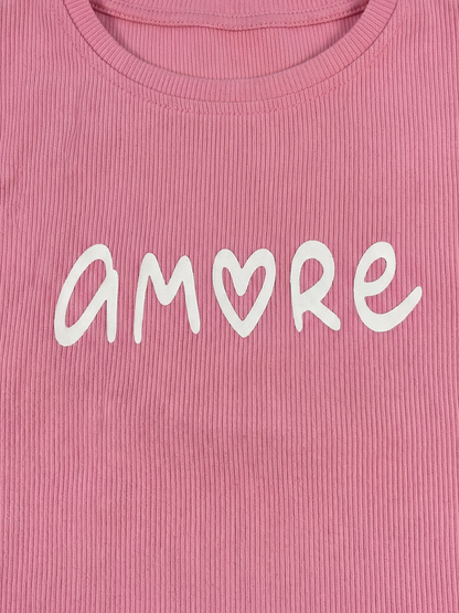 Amore Heart Glow | Majica kratkih rukava za djevojčice