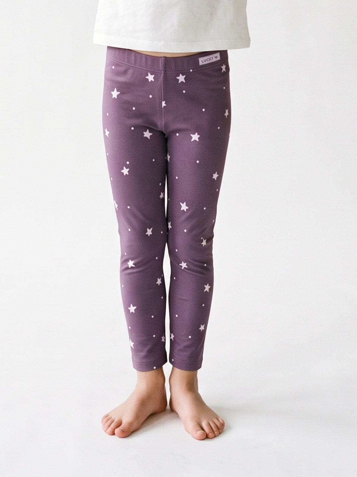 Plum Stars | Podstavljene tajice za djevojčice