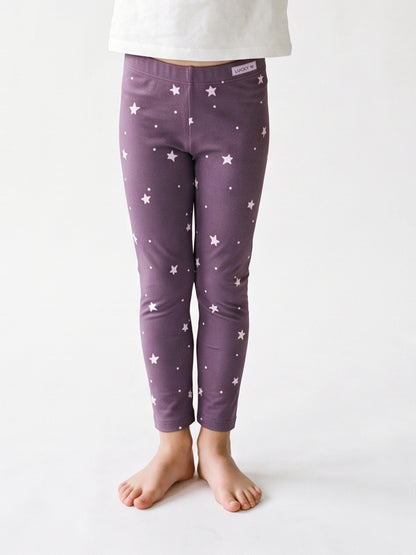 Plum Stars | Podstavljene tajice za djevojčice