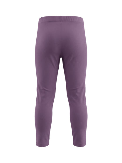 Plum Solid | Podstavljene tajice za djevojčice