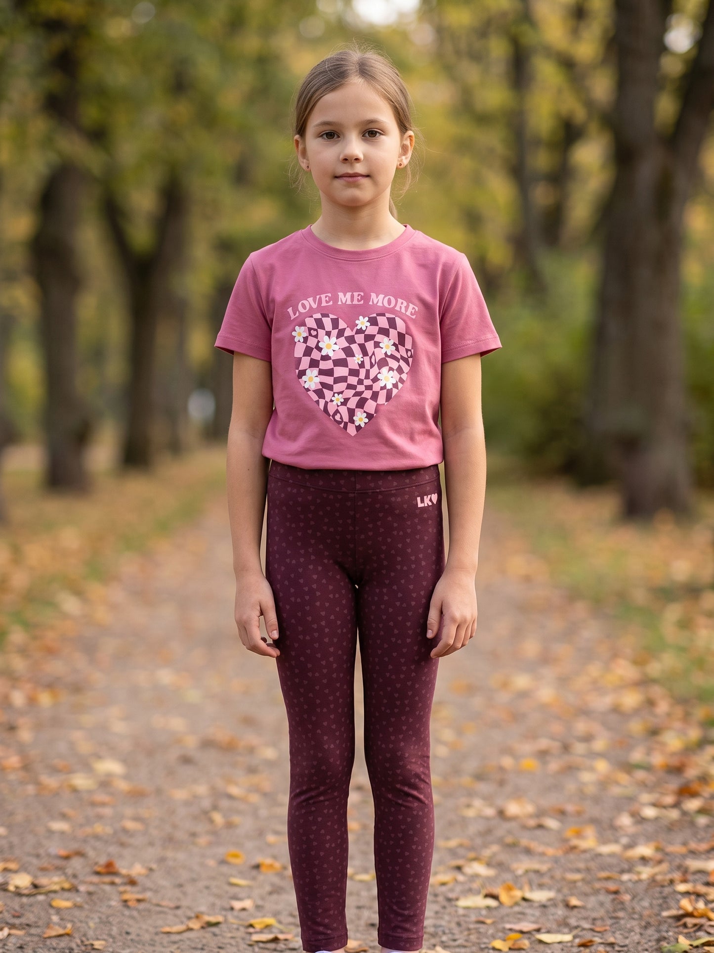 Berry Hearts | Podstavljene tajice za djevojčice
