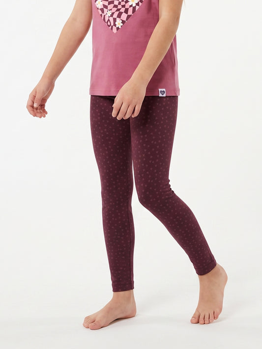 Berry Hearts | Podstavljene tajice za djevojčice