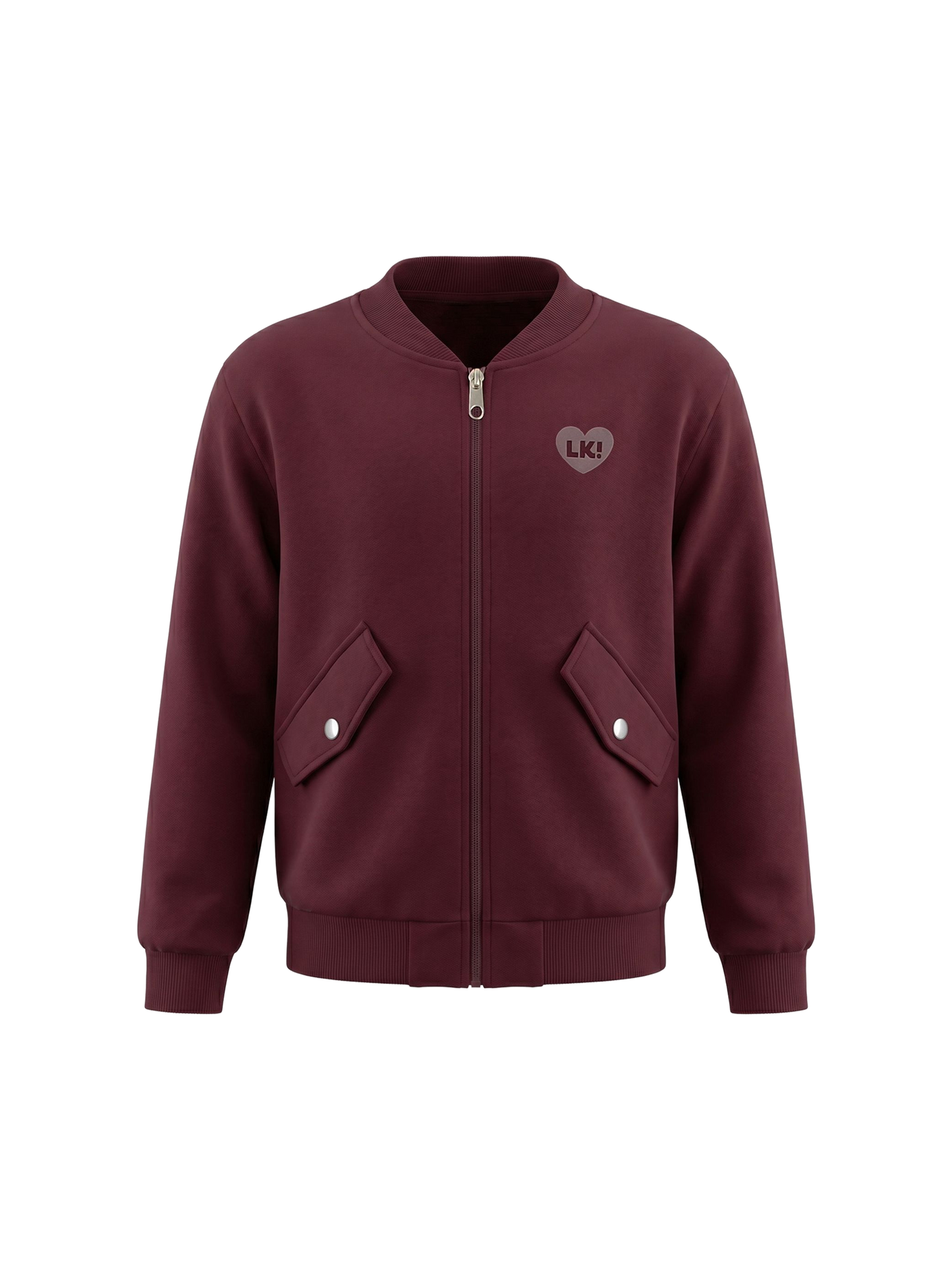 Berry Heart | Podstavljena bomber jakna za djevojčice - klasični kroj