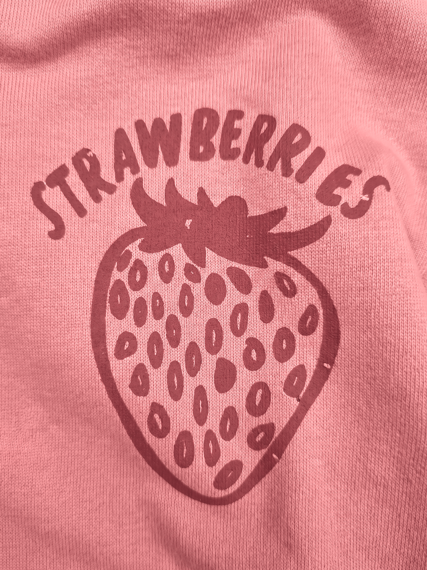 Peach Strawberries | Majica s kapuljačom za djevojčice - oversized kroj
