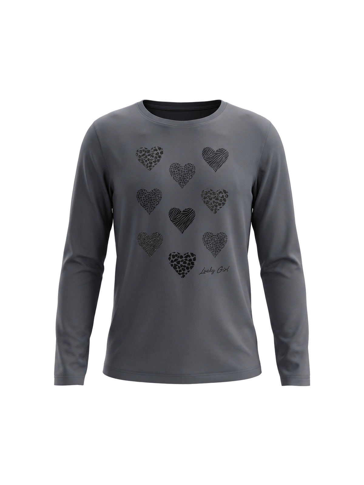Iron Shiny Hearts | Majica dugih rukava za djevojčice - klasični kroj