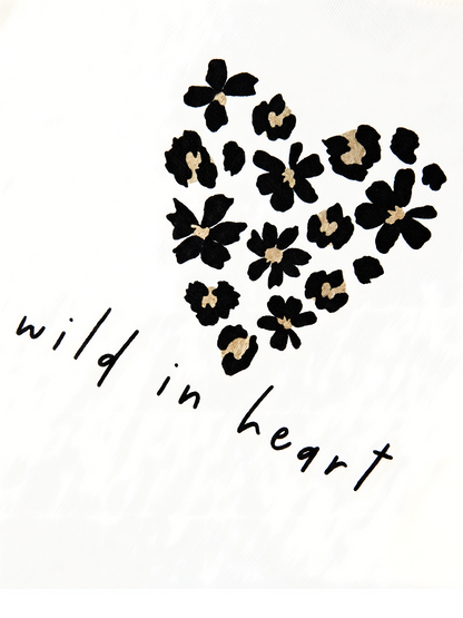 White Wild Heart | Tunika za djevojčice - klasični kroj