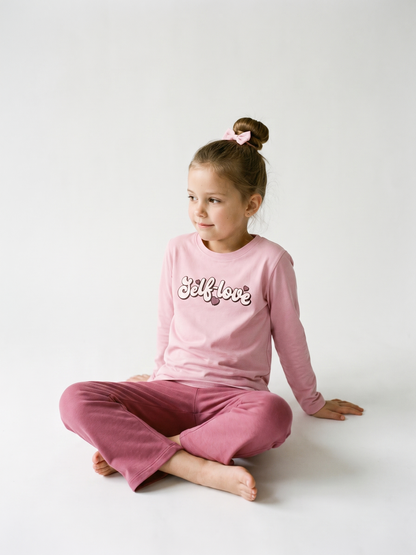 Pink Self Love | Majica dugih rukava za djevojčice